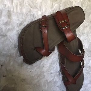 Brown sandals